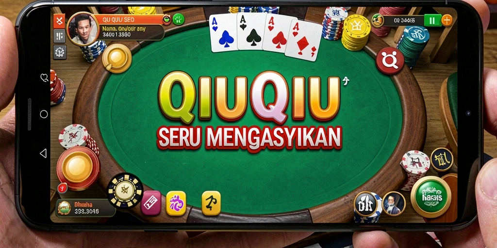 Tampilan gameplay seru permainan QiuQiu di 3446.
