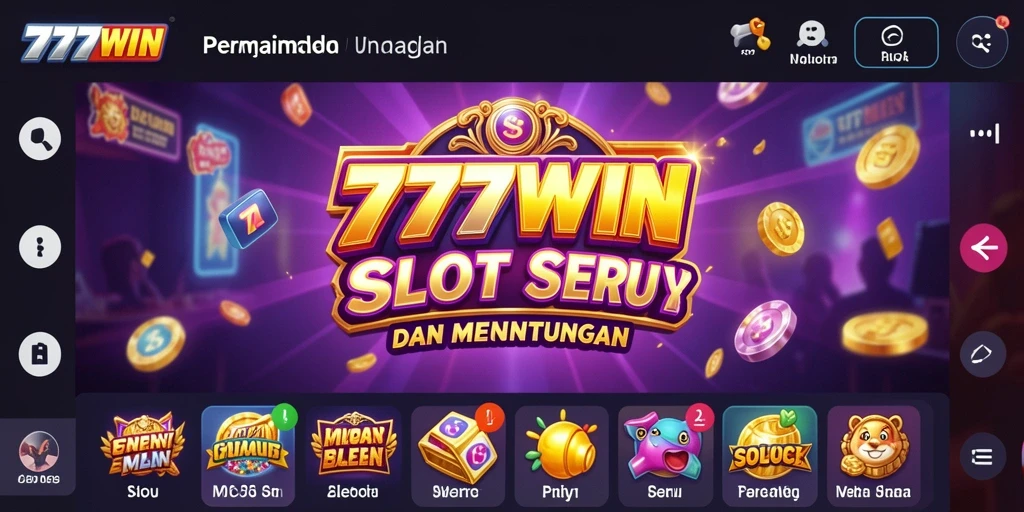 Tampilan gameplay Slot di 777WIN dengan fitur menarik.