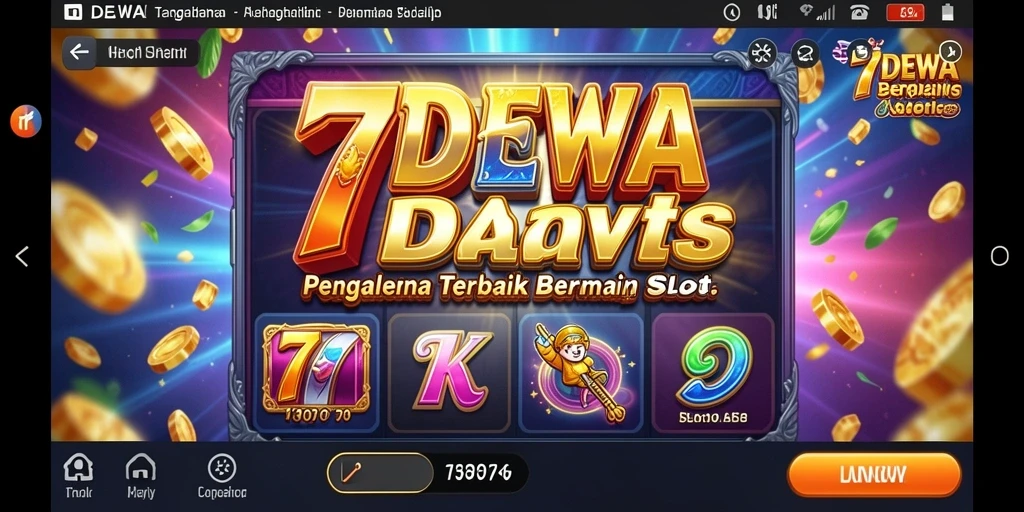 Tampilan gameplay seru di aplikasi Slot 7DEWA.