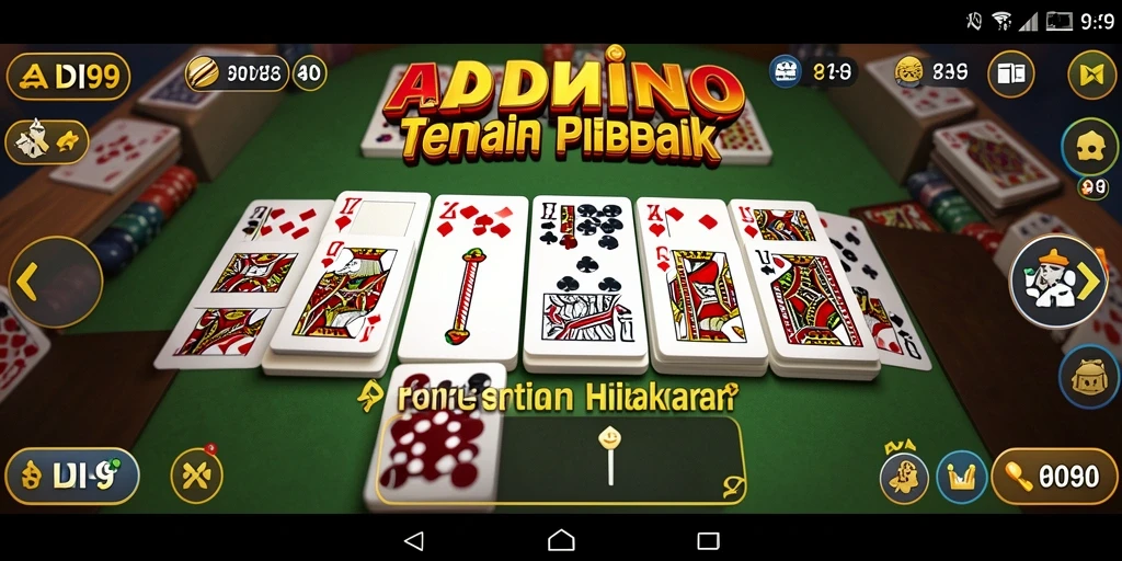 Tampilan gameplay seru dalam ADI99 yang menampilkan Domino.