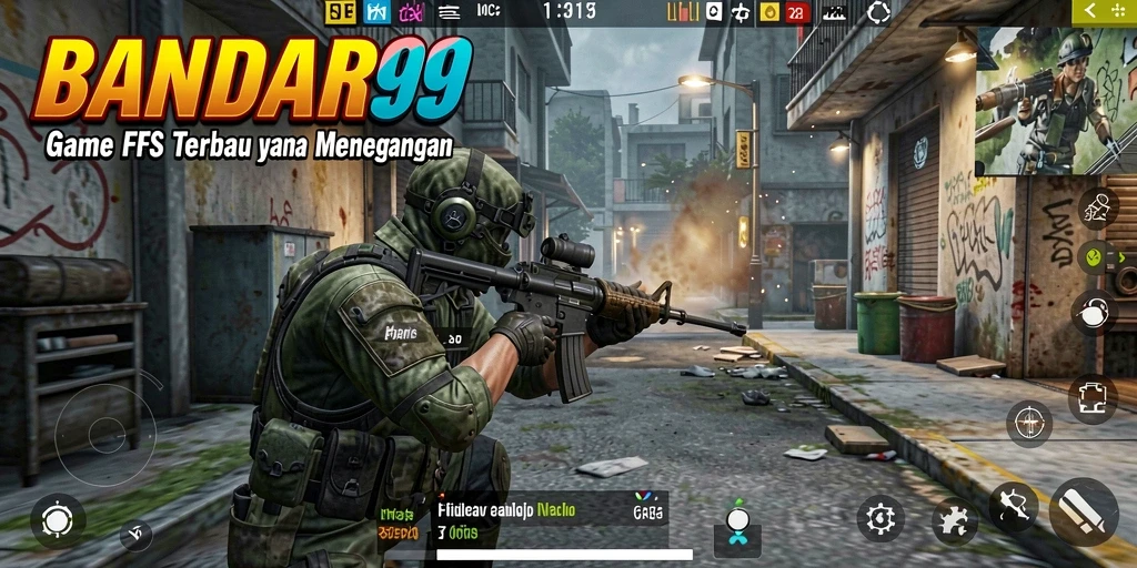 Tampilan gameplay menegangkan dalam BANDAR99 dengan pertempuran seru.