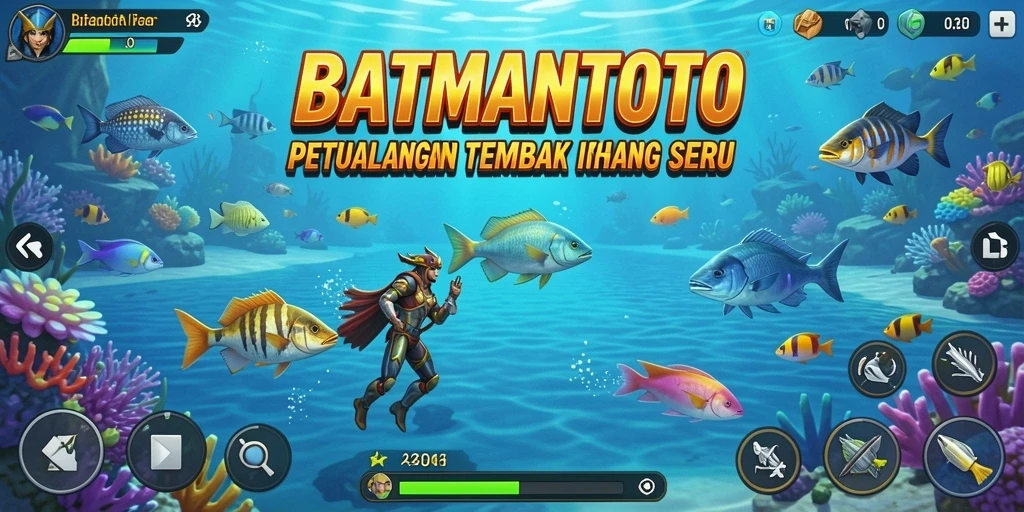 Tampilan seru gameplay Tembak Ikan di BATMANTOTO.