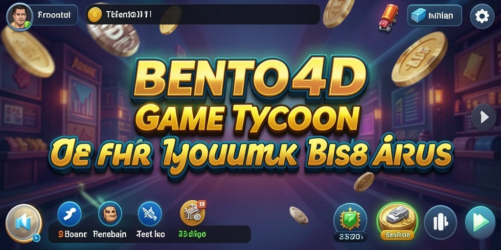 Tampilan gameplay BENTO4D yang menampilkan manajemen bisnis Tycoon.