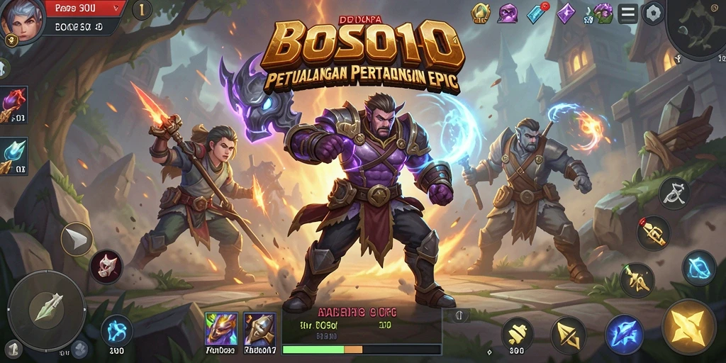 Tampilan gameplay epik BOS01 dalam petualangan ARPG yang menegangkan.