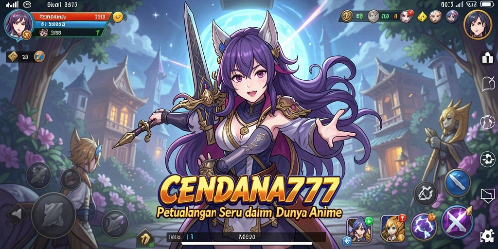 Tampilan gameplay menarik dari CENDANA777 dalam dunia anime.