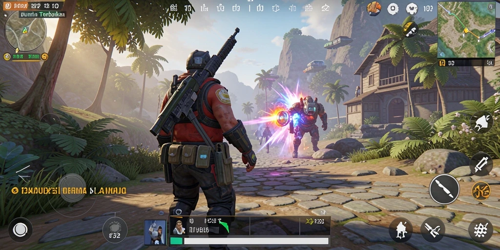 Tampilan gameplay Open World yang memukau di F32.