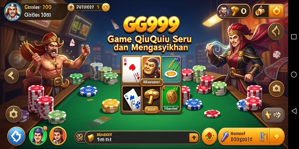 Screenshot GG999 menampilkan gameplay QiuQiu yang seru dan menarik.
