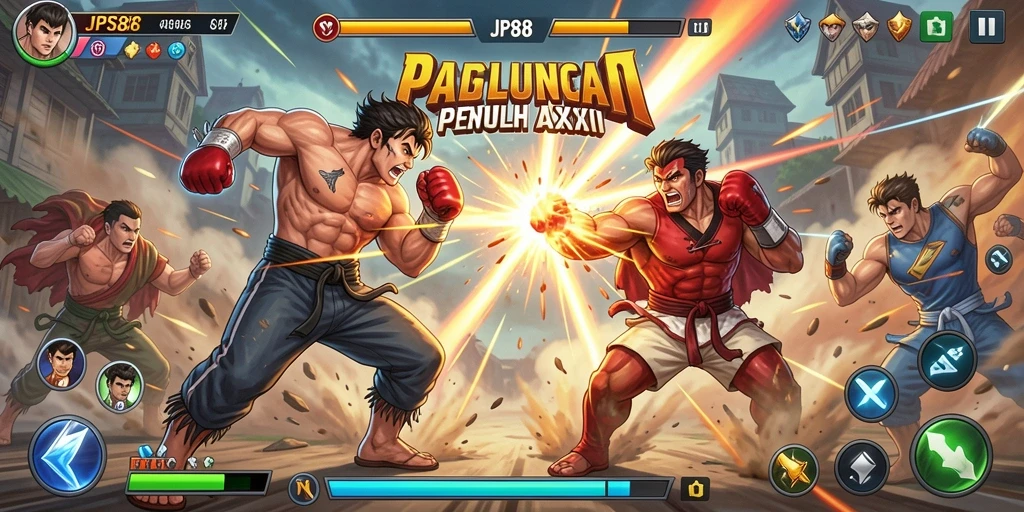 Tampilan screenshot JPS88 menampilkan aksi pertarungan yang mendebarkan.