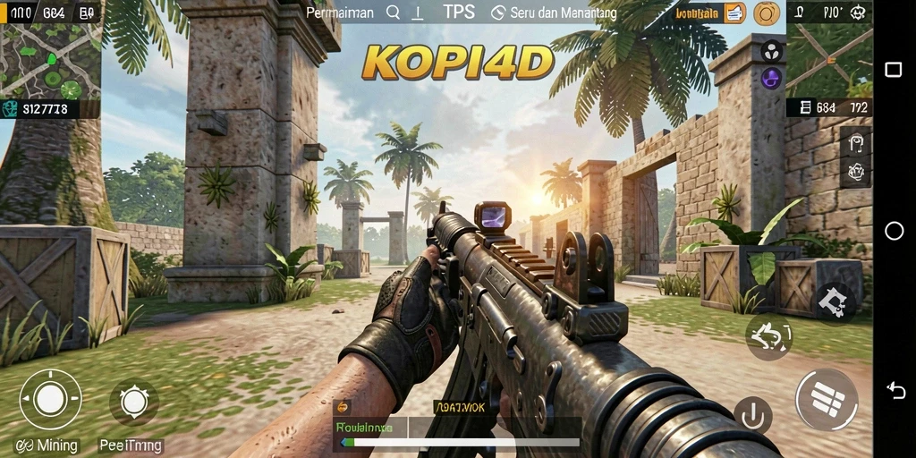 Tampilan gameplay TPS KOPI4D yang mengesankan dan mendebarkan.