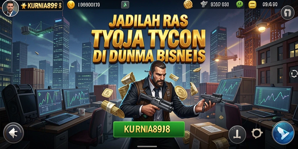 Screenshot utama menampilkan gameplay Tycoon yang menarik dan strategis.