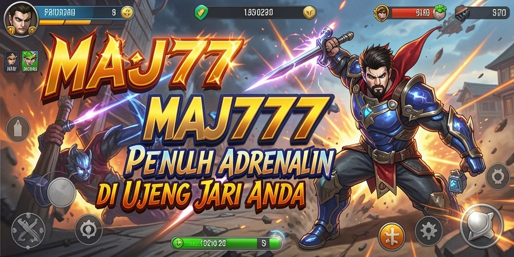 Tangkapan layar menunjukkan aksi pertarungan intens di MAJ777.