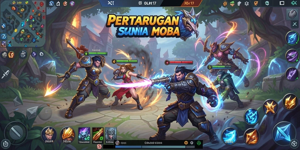 Tampilan gameplay mendebarkan OLX17 dengan aksi seru.