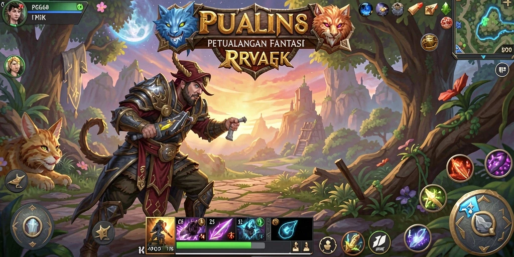 Screenshot gameplay PGG68 yang menampilkan aksi pertarungan seru.