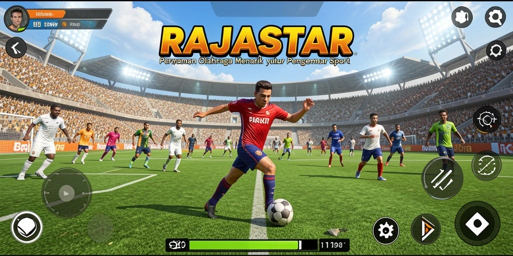 Tampilan gameplay seru dan mendebarkan dari RAJASTAR.