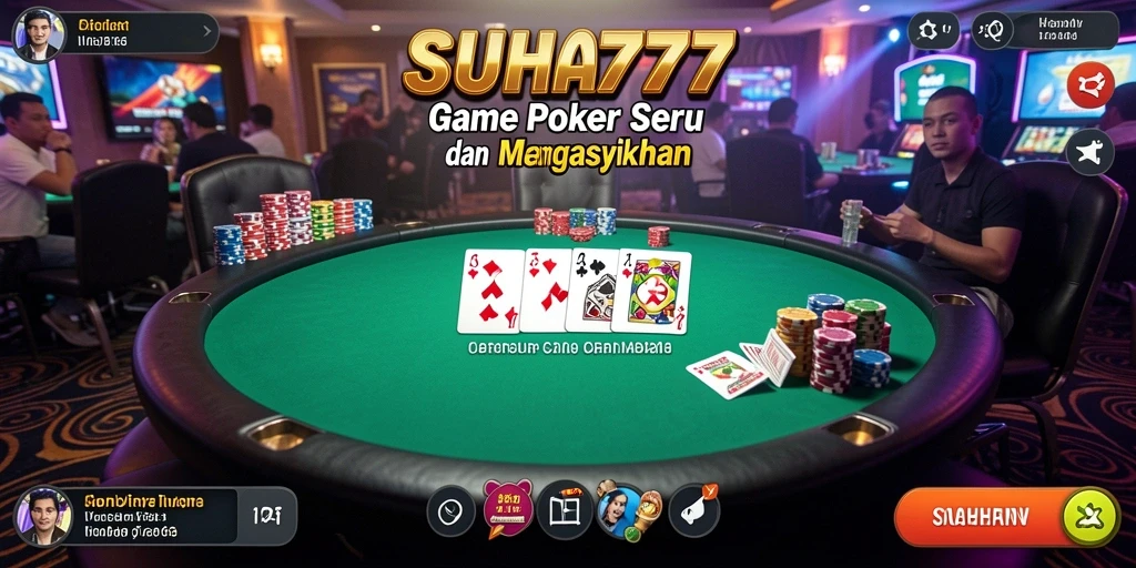 Screenshot gameplay SUHU777 yang menunjukkan aksi seru dalam permainan Poker.