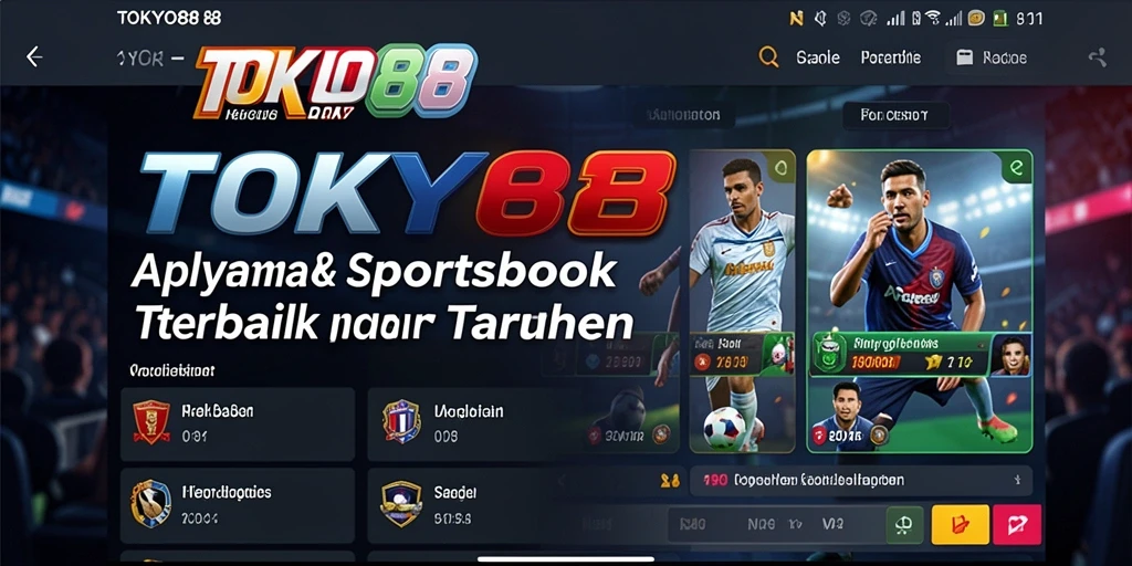 Screenshot utama TOKYO88 menampilkan tampilan antarmuka sportsbook yang menarik.
