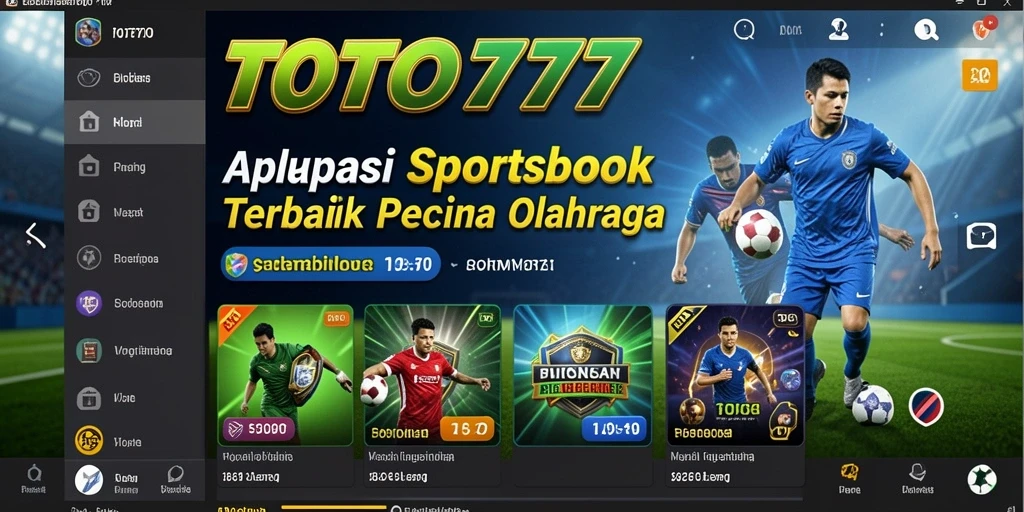 Tampilan gameplay aplikasi Sportsbook TOTO777 yang menarik dan informatif.