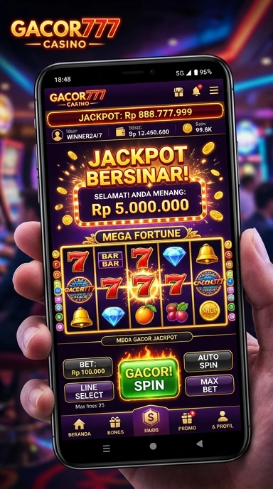 Screenshot antarmuka Gacor777 yang mudah digunakan.